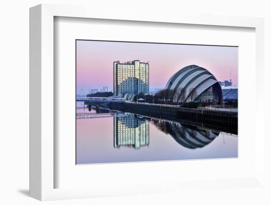 Sunrise at the Clyde Auditorium (The Armadillo), Glasgow, Scotland, United Kingdom, Europe-Karen Deakin-Framed Photographic Print