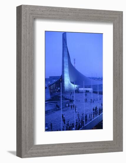 Sunrise at the Yoyogi National Gymnasium, 1964 Tokyo Summer Olympics, Japan-Art Rickerby-Framed Photographic Print