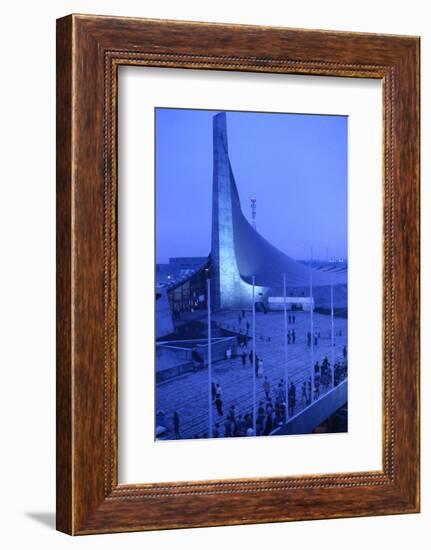 Sunrise at the Yoyogi National Gymnasium, 1964 Tokyo Summer Olympics, Japan-Art Rickerby-Framed Photographic Print