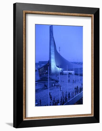 Sunrise at the Yoyogi National Gymnasium, 1964 Tokyo Summer Olympics, Japan-Art Rickerby-Framed Photographic Print