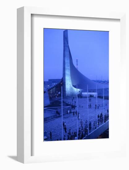 Sunrise at the Yoyogi National Gymnasium, 1964 Tokyo Summer Olympics, Japan-Art Rickerby-Framed Photographic Print