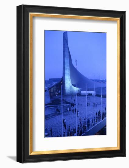 Sunrise at the Yoyogi National Gymnasium, 1964 Tokyo Summer Olympics, Japan-Art Rickerby-Framed Photographic Print