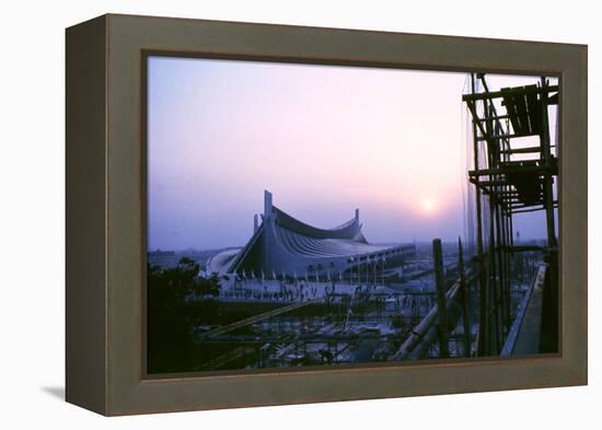 Sunrise at the Yoyogi National Gymnasium, 1964 Tokyo Summer Olympics, Japan-Art Rickerby-Framed Premier Image Canvas