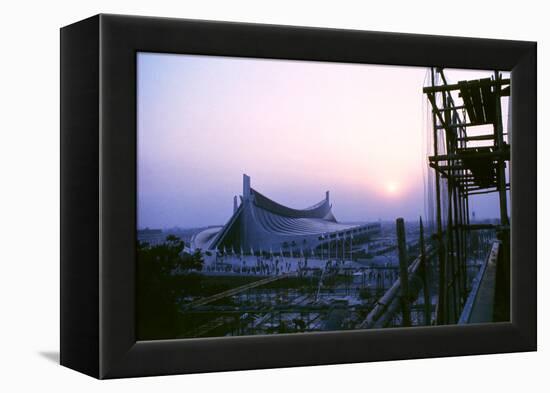 Sunrise at the Yoyogi National Gymnasium, 1964 Tokyo Summer Olympics, Japan-Art Rickerby-Framed Premier Image Canvas