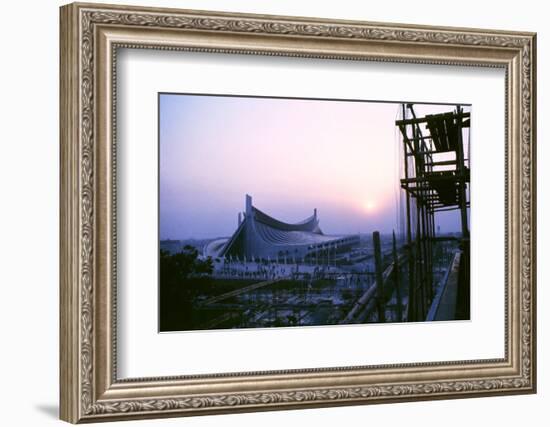 Sunrise at the Yoyogi National Gymnasium, 1964 Tokyo Summer Olympics, Japan-Art Rickerby-Framed Photographic Print