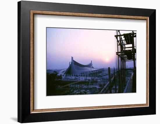 Sunrise at the Yoyogi National Gymnasium, 1964 Tokyo Summer Olympics, Japan-Art Rickerby-Framed Photographic Print