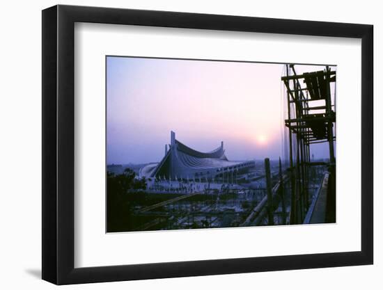 Sunrise at the Yoyogi National Gymnasium, 1964 Tokyo Summer Olympics, Japan-Art Rickerby-Framed Photographic Print