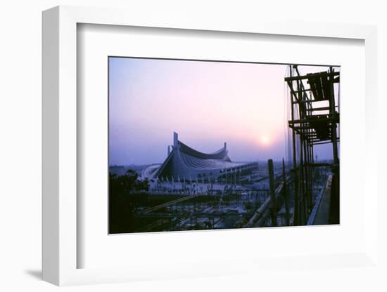 Sunrise at the Yoyogi National Gymnasium, 1964 Tokyo Summer Olympics, Japan-Art Rickerby-Framed Photographic Print