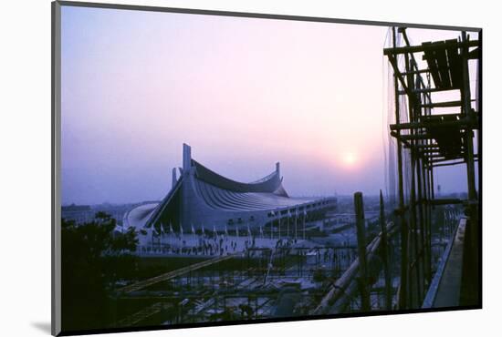 Sunrise at the Yoyogi National Gymnasium, 1964 Tokyo Summer Olympics, Japan-Art Rickerby-Mounted Photographic Print