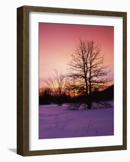 Sunrise at Thorton Gap, Shenandoah National Park, Virginia, USA-Charles Gurche-Framed Photographic Print