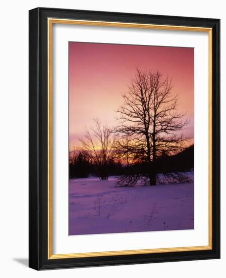 Sunrise at Thorton Gap, Shenandoah National Park, Virginia, USA-Charles Gurche-Framed Photographic Print