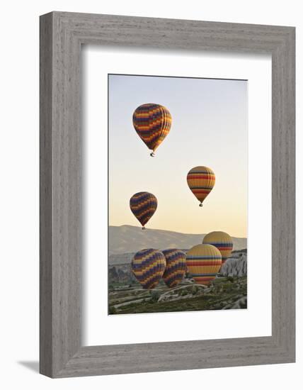 Sunrise Balloon Flight, Cappadocia, Turkey-Matt Freedman-Framed Photographic Print