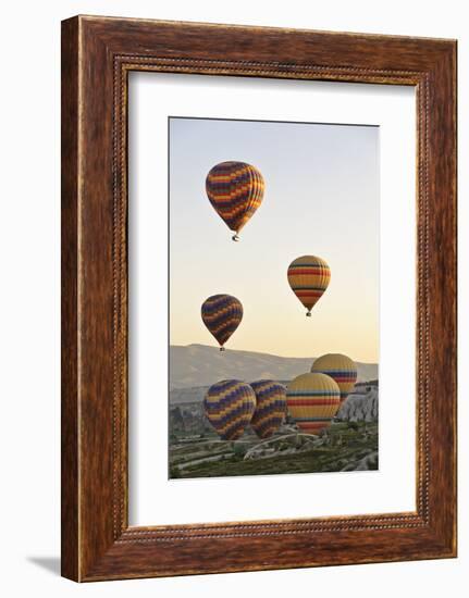 Sunrise Balloon Flight, Cappadocia, Turkey-Matt Freedman-Framed Photographic Print