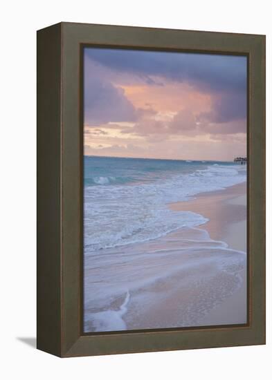 Sunrise, Bavaro Beach, Higuey, Punta Cana, Dominican Republic-Lisa S^ Engelbrecht-Framed Premier Image Canvas