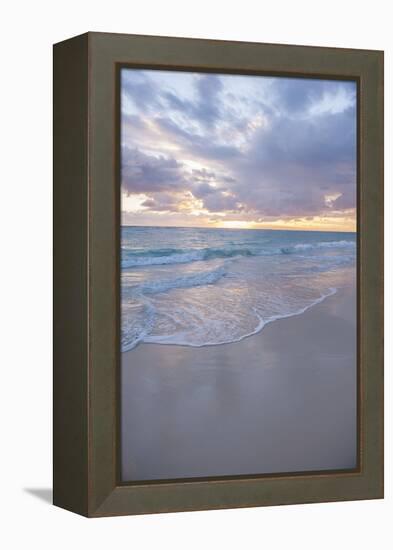 Sunrise, Bavaro Beach, Higuey, Punta Cana, Dominican Republic-Lisa S^ Engelbrecht-Framed Premier Image Canvas