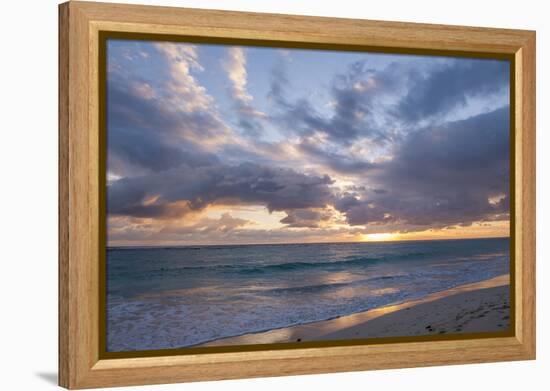 Sunrise, Bavaro Beach, Higuey, Punta Cana, Dominican Republic-Lisa S Engelbrecht-Framed Premier Image Canvas