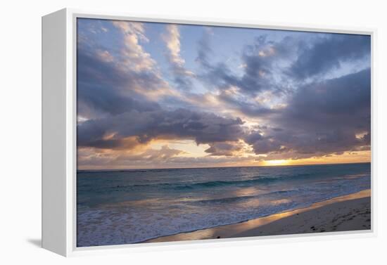 Sunrise, Bavaro Beach, Higuey, Punta Cana, Dominican Republic-Lisa S Engelbrecht-Framed Premier Image Canvas