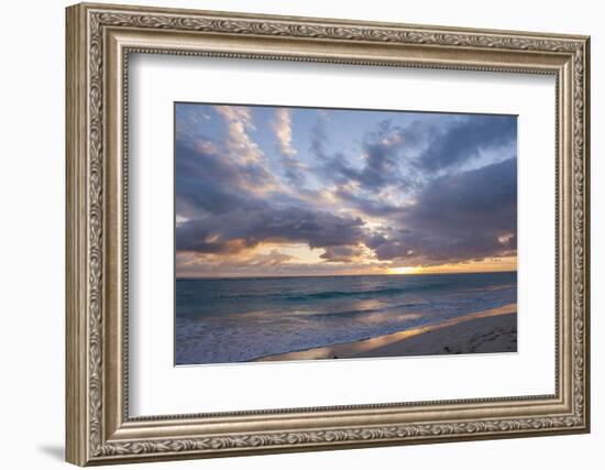 Sunrise, Bavaro Beach, Higuey, Punta Cana, Dominican Republic-Lisa S Engelbrecht-Framed Photographic Print