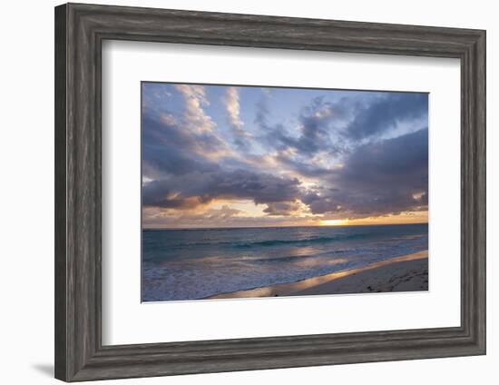 Sunrise, Bavaro Beach, Higuey, Punta Cana, Dominican Republic-Lisa S Engelbrecht-Framed Photographic Print