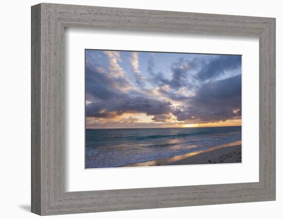 Sunrise, Bavaro Beach, Higuey, Punta Cana, Dominican Republic-Lisa S Engelbrecht-Framed Photographic Print