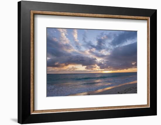 Sunrise, Bavaro Beach, Higuey, Punta Cana, Dominican Republic-Lisa S Engelbrecht-Framed Photographic Print