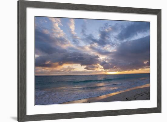 Sunrise, Bavaro Beach, Higuey, Punta Cana, Dominican Republic-Lisa S Engelbrecht-Framed Premium Giclee Print
