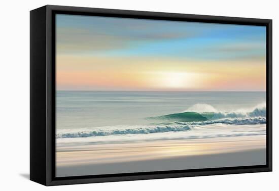 Sunrise Beach Wave, 2024-Alex Hanson-Framed Stretched Canvas