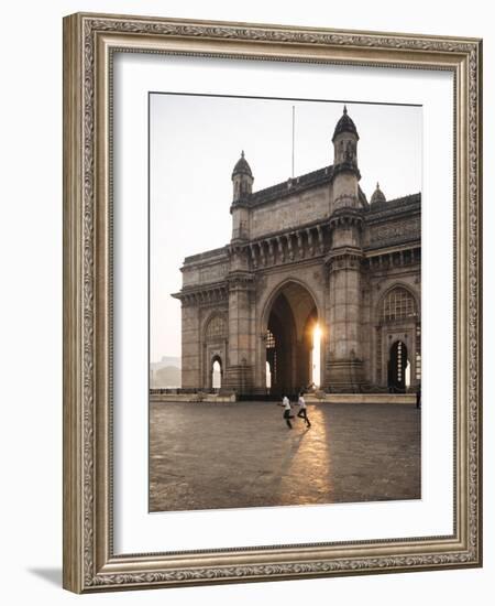 Sunrise Behind the Gateway to India, Mumbai (Bombay), India, South Asia-Ben Pipe-Framed Photographic Print