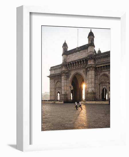 Sunrise Behind the Gateway to India, Mumbai (Bombay), India, South Asia-Ben Pipe-Framed Photographic Print