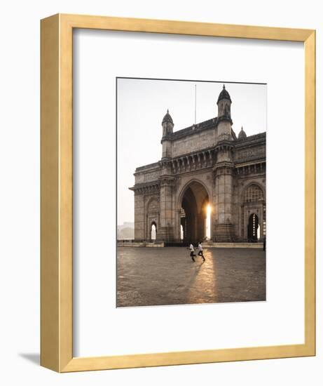 Sunrise Behind the Gateway to India, Mumbai (Bombay), India, South Asia-Ben Pipe-Framed Photographic Print