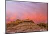 Sunrise Clouds over Badlands, Theodore Roosevelt National Park, North Dakota, USA-Chuck Haney-Mounted Photographic Print