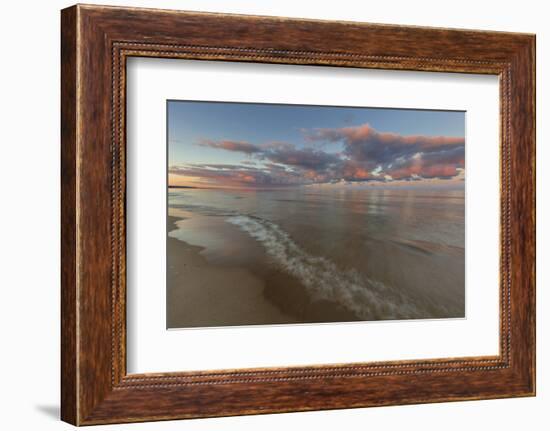 Sunrise Clouds over Lake Michigan in Grand Haven, Michigan, Usa-Chuck Haney-Framed Photographic Print
