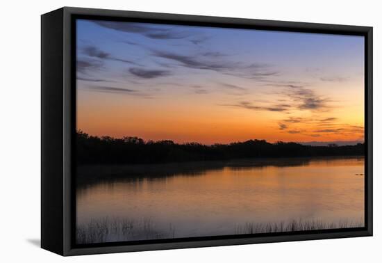 Sunrise Clouds Reflect into Nine Mile Pond in Everglades NP, Florida-Chuck Haney-Framed Premier Image Canvas