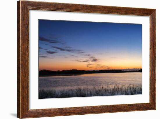 Sunrise Clouds Reflect into Nine Mile Pond in Everglades NP, Florida-Chuck Haney-Framed Photographic Print