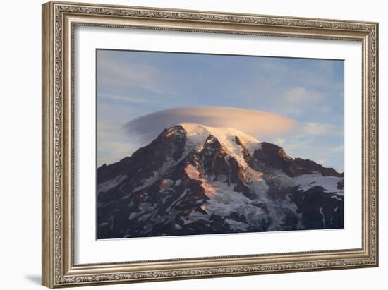 Sunrise Colors On Mt. Rainier National Park, WA-Justin Bailie-Framed Photographic Print