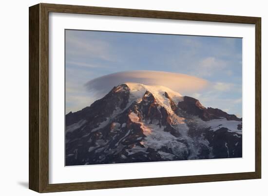 Sunrise Colors On Mt. Rainier National Park, WA-Justin Bailie-Framed Photographic Print