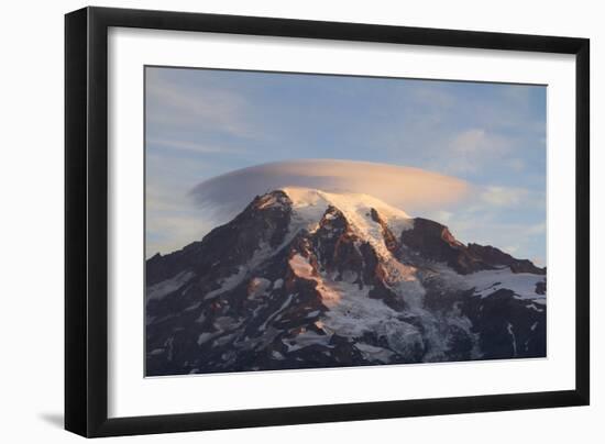 Sunrise Colors On Mt. Rainier National Park, WA-Justin Bailie-Framed Photographic Print