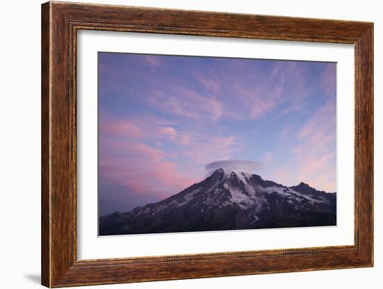 Sunrise Colors On Mt. Rainier National Park, WA-Justin Bailie-Framed Photographic Print