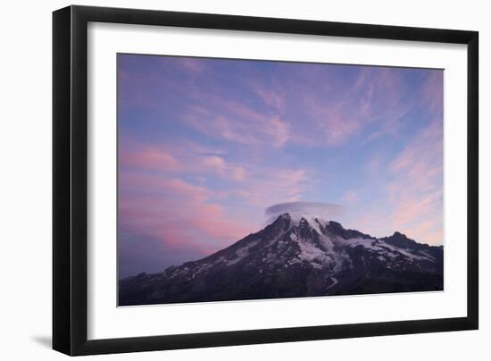 Sunrise Colors On Mt. Rainier National Park, WA-Justin Bailie-Framed Photographic Print