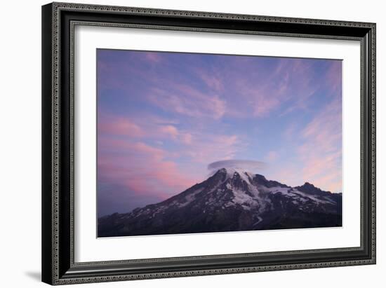 Sunrise Colors On Mt. Rainier National Park, WA-Justin Bailie-Framed Photographic Print