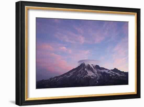 Sunrise Colors On Mt. Rainier National Park, WA-Justin Bailie-Framed Photographic Print