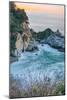 Sunrise Cove and Waterfall, McWay Falls, Big Sur California Coast-Vincent James-Mounted Photographic Print