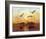 Sunrise Cranes-Chris Vest-Framed Art Print