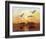 Sunrise Cranes-Chris Vest-Framed Art Print