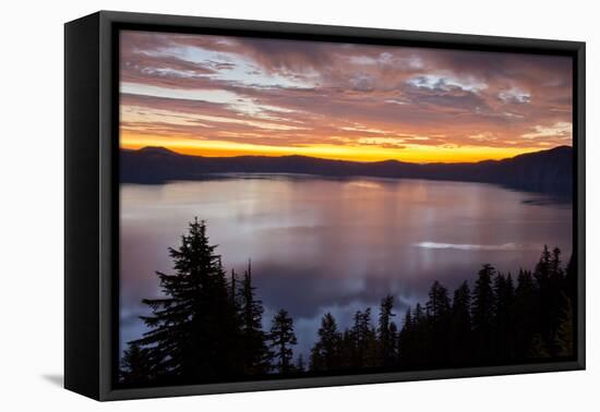 Sunrise, Crater Lake National Park, Oregon, USA-Michel Hersen-Framed Premier Image Canvas