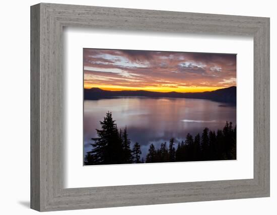 Sunrise, Crater Lake National Park, Oregon, USA-Michel Hersen-Framed Photographic Print