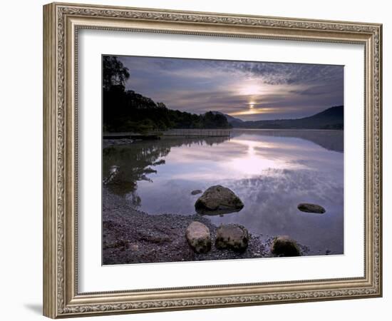 Sunrise, Derwent Water, Lake District National Park, Cumbria, England, United Kingdom, Europe-Jeremy Lightfoot-Framed Photographic Print