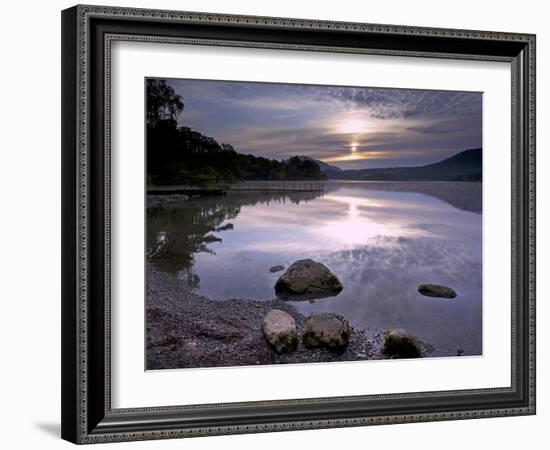 Sunrise, Derwent Water, Lake District National Park, Cumbria, England, United Kingdom, Europe-Jeremy Lightfoot-Framed Photographic Print