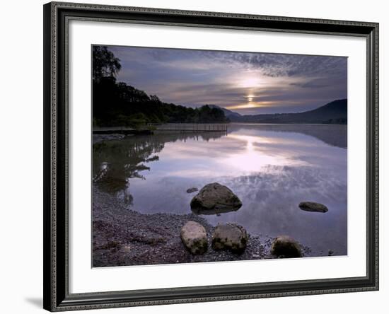 Sunrise, Derwent Water, Lake District National Park, Cumbria, England, United Kingdom, Europe-Jeremy Lightfoot-Framed Photographic Print