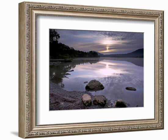 Sunrise, Derwent Water, Lake District National Park, Cumbria, England, United Kingdom, Europe-Jeremy Lightfoot-Framed Photographic Print